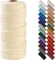 3mm x 109 Yards Natural Macrame Cord, Beige Cotton Rope for Wall Hangings, Plant Hangers, DIY Crafts & Knitting